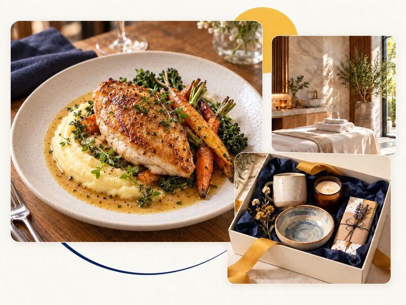 Assiette gastronomique, soin bien-être et coffret cadeau à découvrir